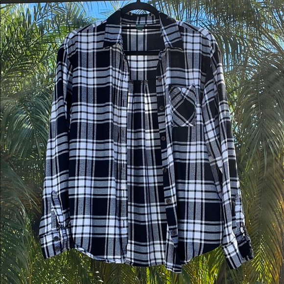 Target Wild Fable Black White Plaid 
